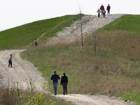 Files: People enjoy a walk up a hill at the Malden Park Sunday at the Earth Day event. (The Windsor Star-Dan Janisse)