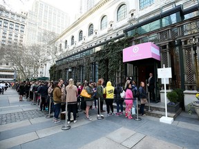 Shoppers attend the Lilly Pulitzer For Target Pop-up Shop Activation at Bryant Park Grill on April 16, 2015 in New York City.  (Photo by Cindy Ord/Getty Images for Target)