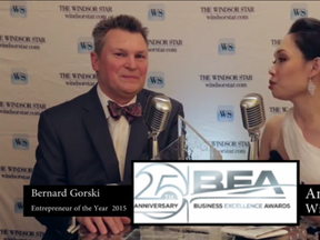 Bernard Gorski, Colchester Ridge Estate Winery, winner of the Entrepreneur of the Year Award at the 2015 Business Excellence Awards