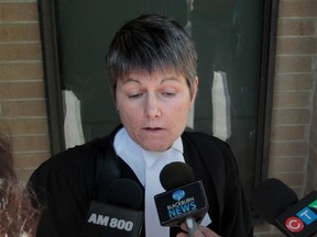 Defense lawyer Dale Ives in June 2012 following her client Donald Dodd's sentencing on a charge of second-degree murder. (The Windsor Star)