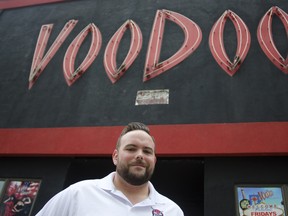 Andrew Corbett, managing partner of the former Voodoo, stands outside the former night club, which closed last month after a 13-year run. After an extensive renovation, the club will reopen in May as The Pub Club. GABRIELLE SMITH/The Windsor Star
