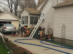A fire caused $40,000 damage to an Essex home Wednesday evening. (Essex Fire & Rescue)