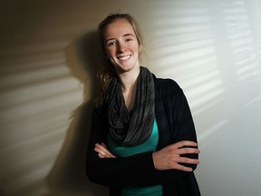 Michelle Lutsch is photographed in Windsor on Thursday, April 23, 2015. Lutsch has been excepted into a program that will allow her to enter medical school after only two years of university.               (TYLER BROWNBRIDGE/The Windsor Star)