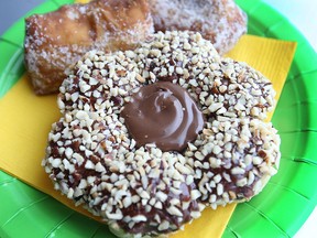 Tim Hortons Nutella donut and pastry pockets are shown in The Star’s newsroom.  (DAN JANISSE/The Windsor Star)