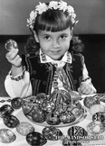 Students of the Easter egg art are of all ages. Tamara Lee Wojcik, 5, of 1005 St. Rose Ave., Riverside is pictured on April 29, 1964. (FILES/The Windsor Star)