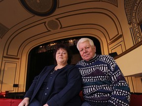 Mary and Andy Lambros, owners of the Walkerville Theatre are renovating the historic building on Wyandotte Street east. (JASON KRYK/The Windsor Star)