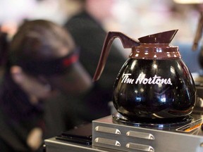Tim Hortons is pouring a new cup of single-origin, limited-edition coffee at five test markets in Canada. (Chris Young / Canadian Press files)