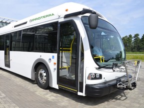 The City of Windsor had not signed a contract, so it will not cost the city anything to back away from the pilot project with electric bus maker Proterra. (Photo courtesy of Proterra)