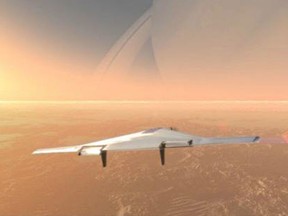 A promotional photograph of Northrop Grumman: VAMP - "Venus plane"