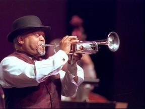 Detroit jazz legend Marcus Belgrave is shown performing with the Windsor Symphony Orchestra in this 2001 file photo. (Nick Branaccio / The Windsor Star)