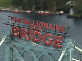 An image from the new documentary The Billionaire and the Bridge, set to air on CPAC on May 22. (Handout / The Windsor Star)