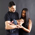 Omar and Natasha Rajani of Toronto pose with their with baby Zain in this recent handout photo. A Canadian woman is the first mother to give birth after undergoing a new procedure that boosts the health of women's eggs to improve the success rate of in-vitro fertilization. Natasha Rajani, 34, of Toronto gave birth to son Zain about three weeks ago. THE CANADIAN PRESS/HO - Stacey Lee Robson