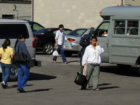 Workers exit the Presteve  Foods plant in Wheatley in 2008. (Windsor Star files)
