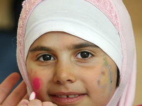 In this file photo, Shahad Saleh, 7, gets her face painted at the Devonshire Mall during the No Spank Day family event, April 26, 2008. The child abuse prevention committee of the Windsor-Essex Children's Aid Society put on the event. (The Windsor Star-Dan Janisse)