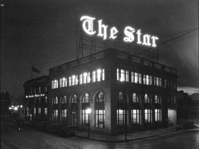 The Windsor Star's home at Pitt and Ferry streets from 1927 to 2012 is pictured in this photo, circa 1930. (FILES/The Windsor Star)