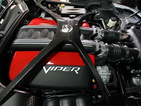 The V-10 engine of the Dodge Viper engine is shown at the Conner Avenue Assembly Plant during a media tour of the Detroit, MI. plant on Friday, May 8, 2015.  (DAN JANISSE/The Windsor Star)