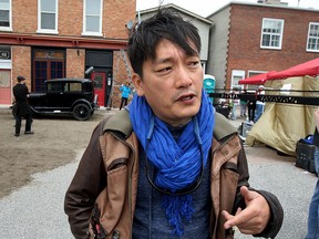 Director Min Bae on the Murray Street set June 1,  2015. (NICK BRANCACCIO/The Windsor Star)