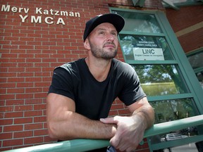 Rodney Lockhart, 24, is saddened to see the Y gym/workout facility moving Wednesday June 10, 2015. (NICK BRANCACCIO/The Windsor Star)