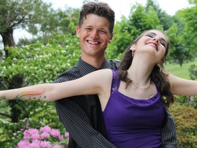 Joseph Schuit and Dominique Ukrainec at the Walkerville High School prom. (Ciera Jewel Clark/Special to The Star