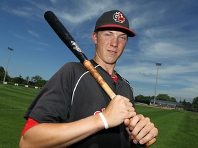 Matt Warkentin is photographed at Cullen Field in Windsor on Tuesday, June 16, 2015. Warkentin has earned a scholarship to play baseball for the University of San Francisco.                (TYLER BROWNBRIDGE/The Windsor Star)