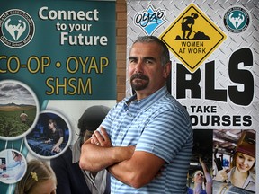 Greater Essex County District School Board teacher Dan Fister is running a summer course to prep Grade 8 students to enter Grade 9 June 29, 2015. (NICK BRANCACCIO/The Windsor Star).