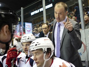 Grand Rapids Griffins coach Jeff Blashill will be named coach of the Detroit Red Wings on Tuesday. (JOE BISSELL/The Grand Rapids Press)