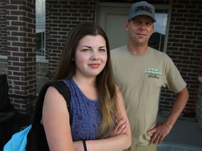 Erin Warling, 13, and her father Scott Boyd are concerned about a bizarre incident while Erin was travelling with her Grade 8 class to Niagara Falls on a a school trip.  Photo taken, June 10, 2015. (NICK BRANCACCIO/The Windsor Star).