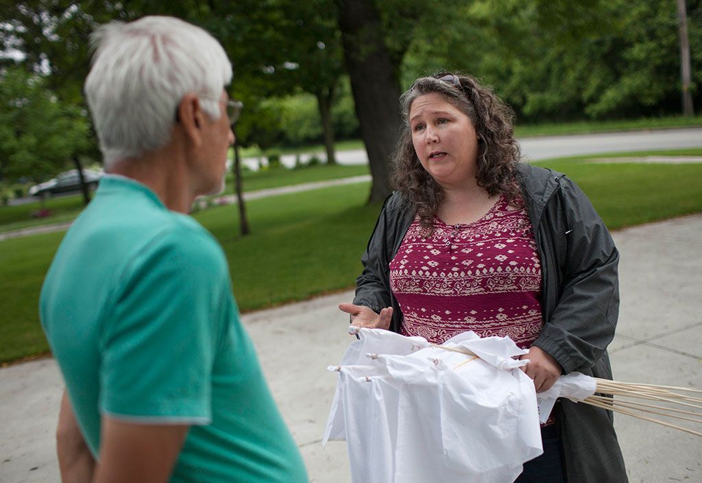 White flag campaign to raise awareness for Remington Park's air quality