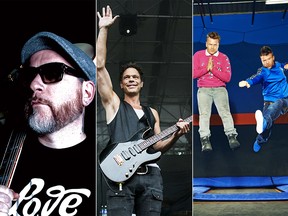 The headliners of Windsor's Fork & Cork Festival 2015. From left: Everlast, Big Wreck, and USS (Ubiquitous Synergy Seeker).