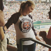 Supermodel Kate Upton, girlfriend of Detroit Tigers pitcher Justin Verlander, was at his season debut Saturday at Comerica Park.
