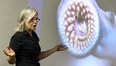 Barbara Zielinski discusses sea lampreys at Science City in Windsor on Wednesday, June 17, 2015. The vampire like fish has been a problem in the great lakes ever since it arrived in the 1800's.                 (TYLER BROWNBRIDGE/The Windsor Star)