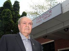 Windsor city councillor Ed Sleiman stands outside the Windsor Public Library branch on Seminole Street in Windsor, Ontario on June 9, 2015. (JASON KRYK/The Windsor Star)