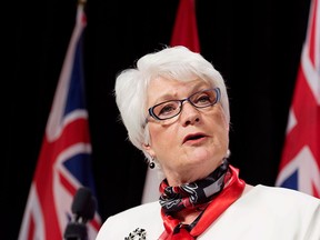 Files: Ontario Education Minister Liz Sandals speaks at a press conference in Toronto on Monday, May 25, 2015. (Canadian Press files)