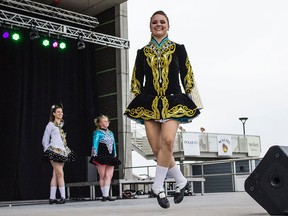 Morgan Muzzatti of Ardan Academy of Irish Dance performs at Carrousel of the Nations at Festival Plaza on Saturday, June 13, 2015. (JESSELYN COOK/The Windsor Star)