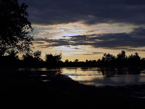 Standing water is seen in a field along County Road 46 near Windsor on Monday, June 1, 2015. Heavy rain over the weekend has left field saturated with water.              (TYLER BROWNBRIDGE/The Windsor Star)