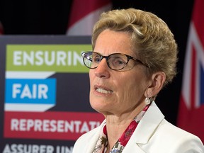 Ontario Premier Kathleen Wynne at the Ontario Legislature in Toronto on Thursday June 4, 2015. (THE CANADIAN PRESS/Frank Gunn)