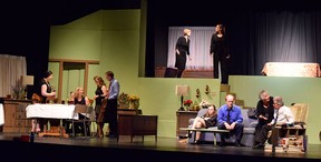 Performers from Theatre Ensemble rehearse a scene from August: Osage County. (Courtesy of Annarita A. Fiorino)
