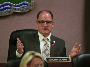 Windsor Mayor Drew Dilkens is pictured during a July 2015 city council meeting.  (NICK BRANCACCIO/The Windsor Star).