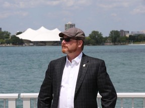 Windsor city councillor Chris Holt is shown along Windsor's waterfront on July 23, 2015. Holt received many calls from upset Windsor residents following a loud concert at Chene Park in Detroit, Mich.