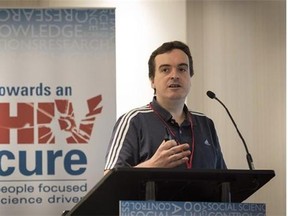 Dr. Asier Saez-Cirion of the Pasteur Institute in Paris speaks at the HIV-AIDS conference in Vancouver, Sunday, July 19, 2015. An 18-year-old French girl exposed at birth to HIV has been in remission for 12 years with no detectable virus in her blood - despite stopping drug treatment at the age of five, an international HIV-AIDS conference in Vancouver has been told.(THE CANADIAN PRESS)