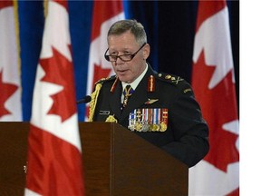 New Chief of Defence Staff Gen. Jonathan Vance speaks during a change of command ceremony in Ottawa, Friday, July 17, 2015. (Postmedia News files)