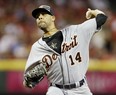 American League's David Price, of the Detroit Tigers, throws during the fourth inning of the MLB All-Star baseball game, Tuesday, July 14, 2015, in Cincinnati. (AP Photo/Jeff Roberson)