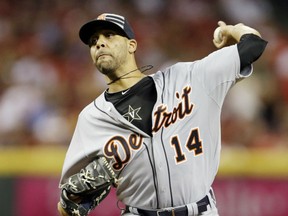 American League's David Price, of the Detroit Tigers, throws during the fourth inning of the MLB All-Star baseball game, Tuesday, July 14, 2015, in Cincinnati. (AP Photo/Jeff Roberson)