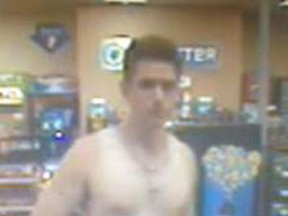 Lakeshore OPP are seeking this suspect in connection with a July 26 robbery. (Handout/OPP)