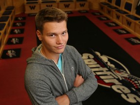 Russian defenceman Mikhail Sergachev signed with the Spitfires Wednesday. (JASON KRYK/The Windsor Star)