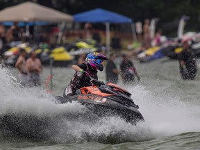 Watercross competitions take place at the Belle River Sunsplash Festival, Saturday, July 25, 2015.  (DAX MELMER/The Windsor Star)