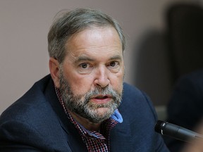 Thomas Mulcair, leader of the New Democratic Party of Canada speaks to members of the Windsor Star editorial board on Wednesday, July 22, 2015, in Windsor, ON. (DAN JANISSE/The Windsor Star)