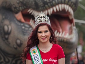 Miss Teen Canada United Nations, Chelsea Girard, participates in the Canada Day Parade, Wednesday, July 1, 2015.  (DAX MELMER/The Windsor Star)