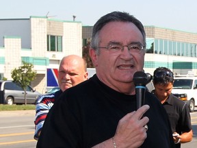 Retired high school coach Royal Church is shown at a rally in 2012. (NICK BRANCACCIO/The Windsor Star)