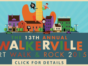 The Walkerville Art Walk and Rock festivalk will be held July24-25, 2015.